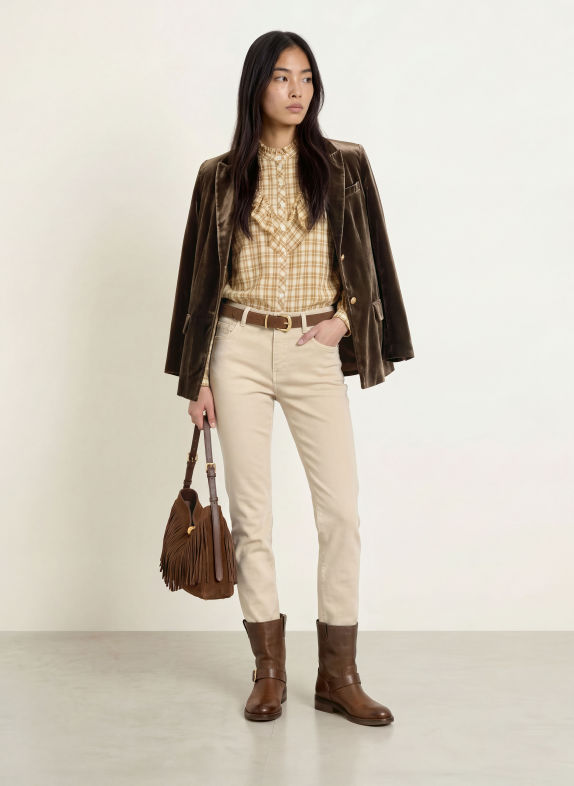 MOS MOSH Jeansy straight MMCOLORADO 128 Oxford Tan