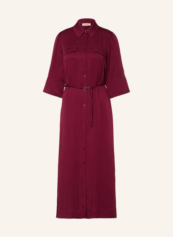 MOS MOSH MMRAYA-blousejurk met 3/4-mouwen DONKERROOD