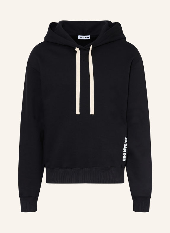JIL SANDER Hoodie SCHWARZ