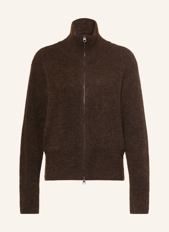 MOS MOSH Vest MMTHORA met alpaca MARRON FONCÉ