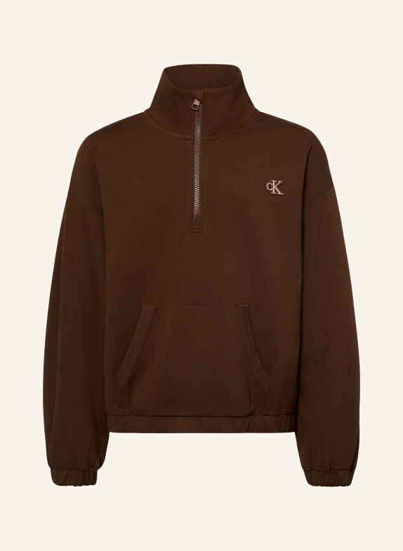 Calvin Klein Jersey-Troyer DUNKELBRAUN