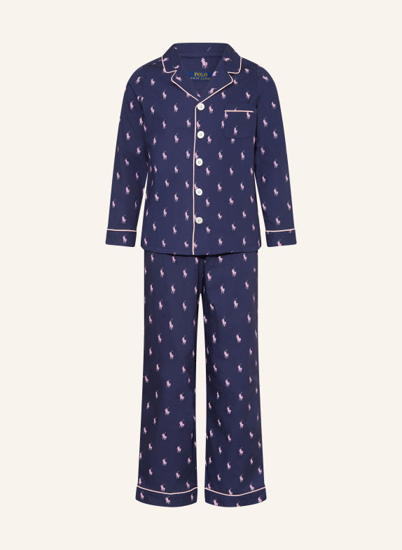 POLO RALPH LAUREN Pyjama DONKERBLAUW / ROZE