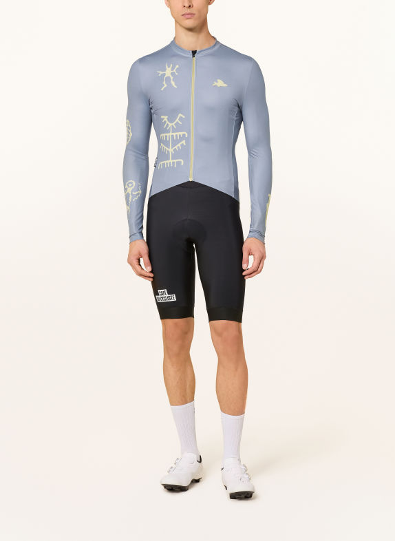 CAFÉ DU CYCLISTE Radtrikot CONSTANCE BLAUGRAU / HELLGELB