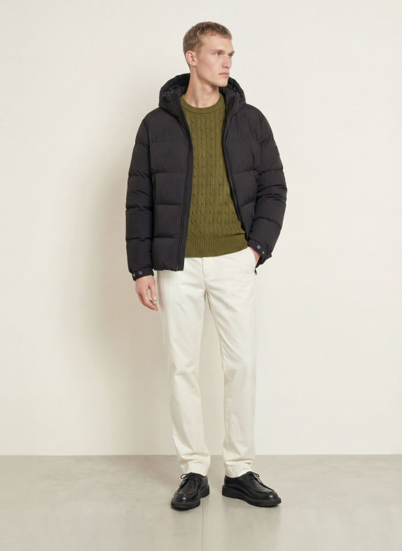 TOMMY HILFIGER Donsjas ZWART