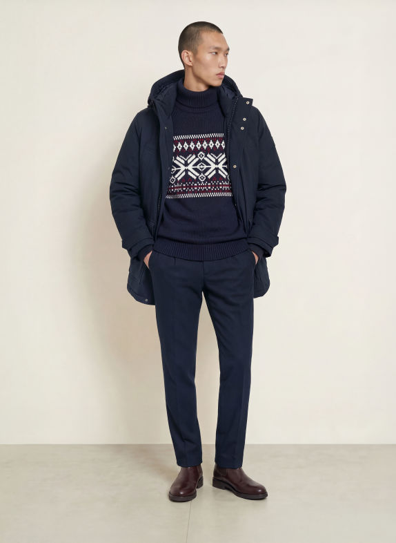 TOMMY HILFIGER Jacheta din puf ROCKIE ALBASTRU ÎNCHIS