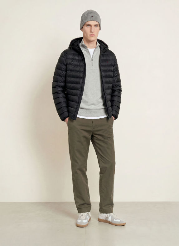 TOMMY HILFIGER Jachetă matlasată NEGRU