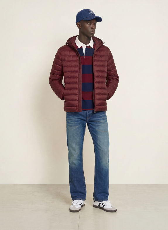 TOMMY HILFIGER Jachetă matlasată ROȘU ÎNCHIS