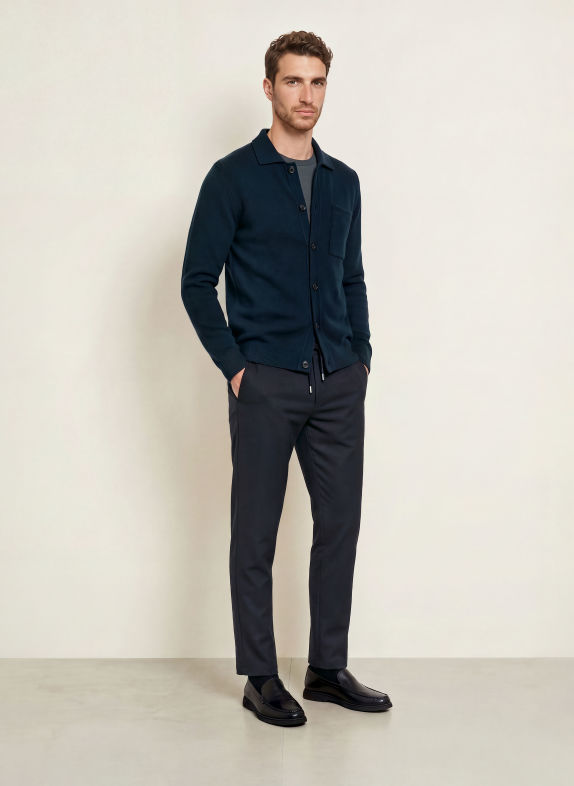 OLYMP Vest DONKERBLAUW