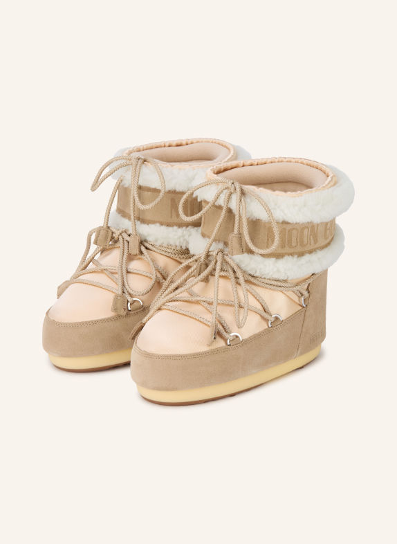 MOON BOOT Moon Boots MB ICON LOW PEARLY BEIGE / HELLBRAUN