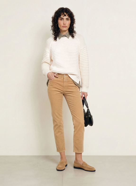 CLOSED Cordbroek MILO CAMEL
