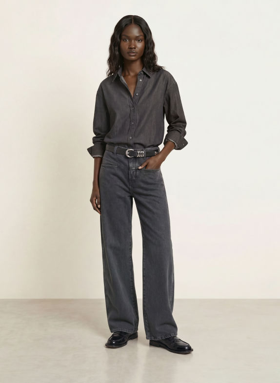 CLOSED Chemisier SLIT GRIS