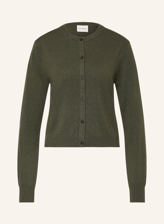 CLOSED Vest DONKERGROEN