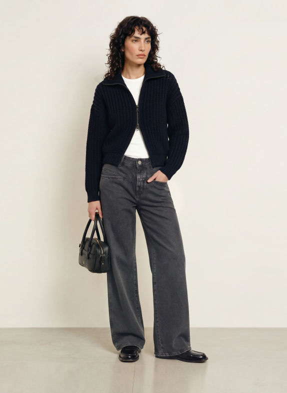 CLOSED Vest DONKERBLAUW