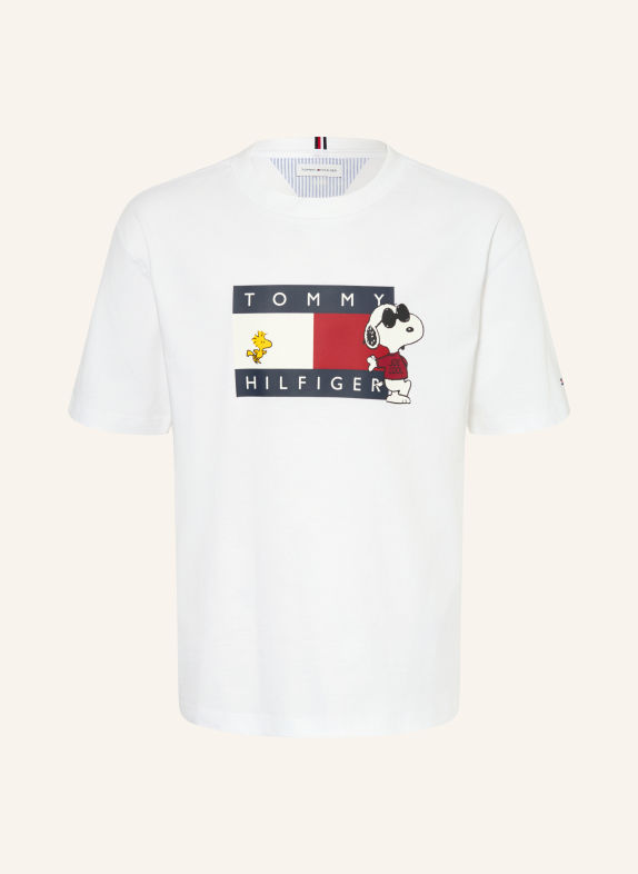 TOMMY HILFIGER T-Shirt WEISS / DUNKELROT / DUNKELBLAU