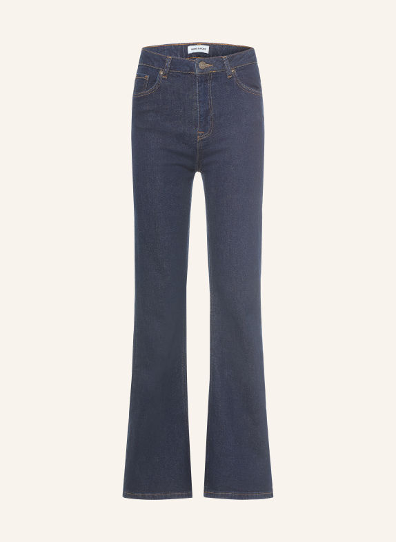 MORE & MORE Flared jeans 0970 rinse wash denim dark blue