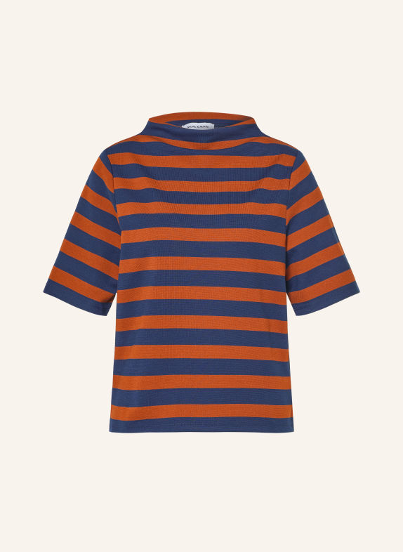 MORE & MORE T-shirt DONKERBLAUW / BRUIN