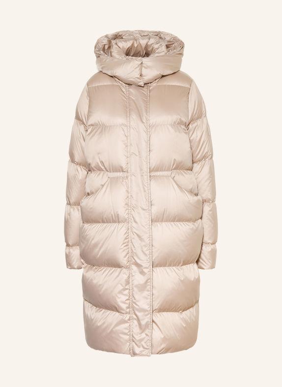 LUISA CERANO Donsmantel met afneembare capuchon BEIGE