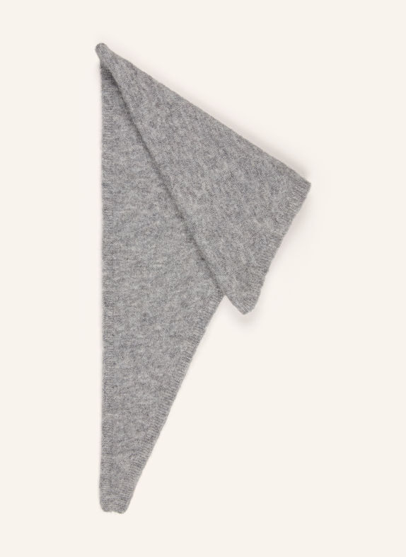 SAMSØE  SAMSØE Foulard triangulaire SANOR en alpaga GRIS