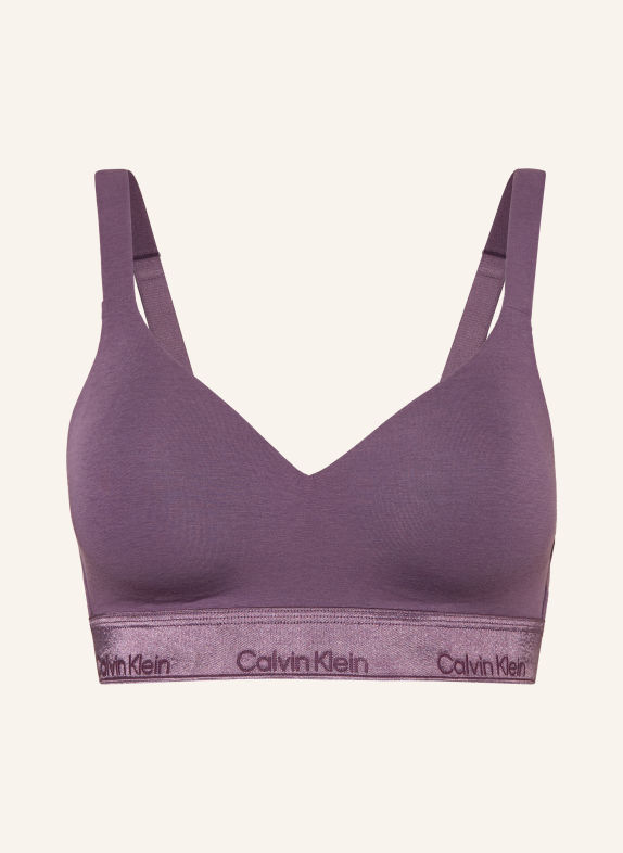 Calvin Klein Bustier ICON COTTON MODAL METALLIC LILA