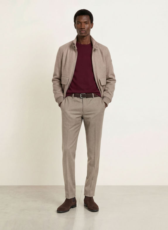 HILTL Pantaloni TERNI Slim Fit TAUPE