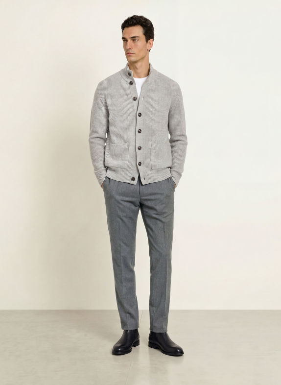 HILTL Pantaloni TERNI Slim Fit GRI