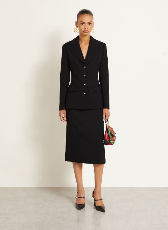 DOLCE & GABBANA Marynarka CZARNY