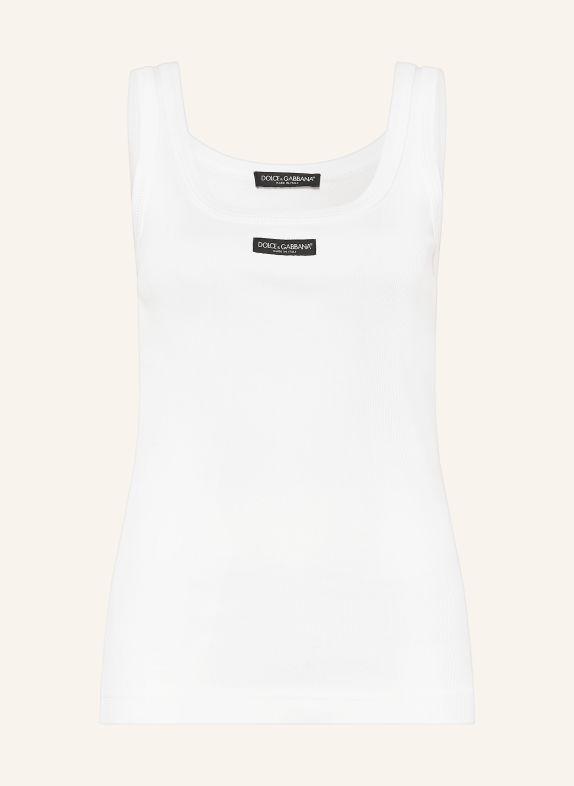 DOLCE & GABBANA Top BIAŁY