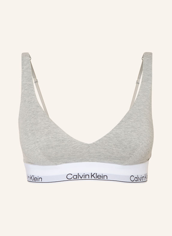Calvin Klein Push-up-BH ICON COTTON MODAL HELLGRAU / WEISS