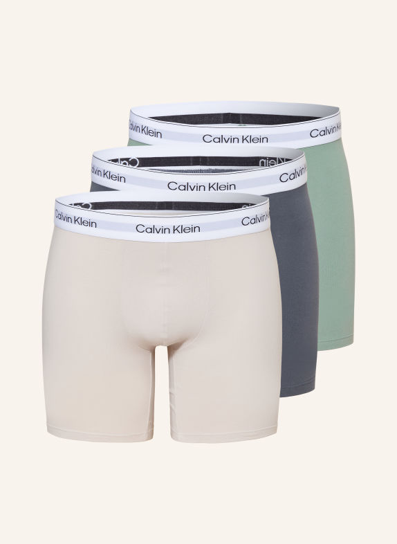 Calvin Klein 3-Pack Boxer shorts ICON COTTON STRETCH MINT