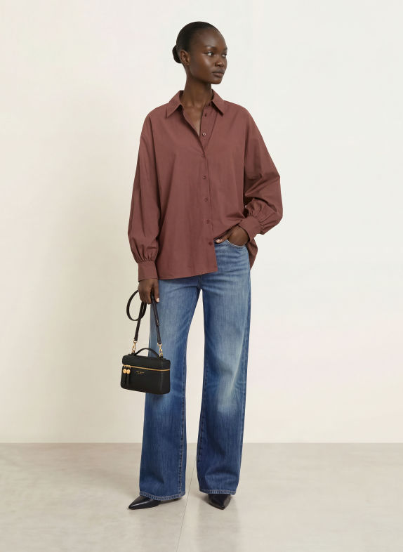 SoSUE ANTONIA Shirt blouse DARK BROWN