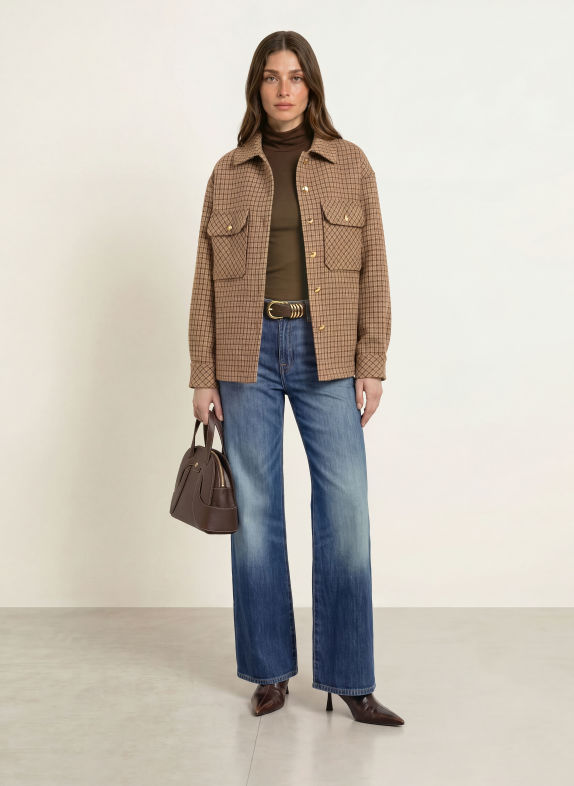 SoSUE CAITLIN Overshirt CAMEL / BROWN / BEIGE