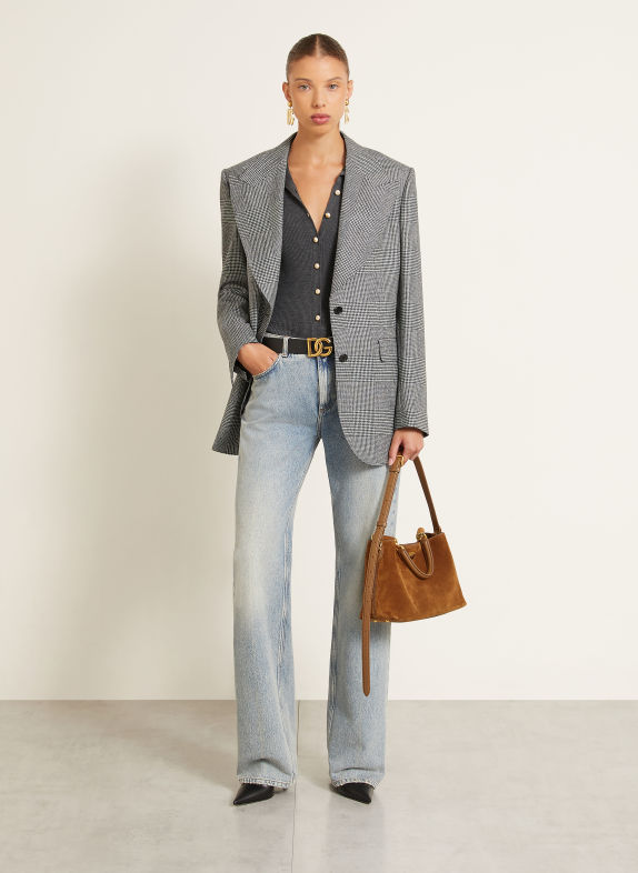 DOLCE & GABBANA Torebka VITTORIA BRĄZOWY / ZŁOTY