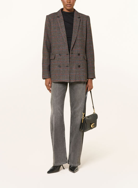 Rails Blazer JAC GRAU / DUNKELROT / HELLBLAU