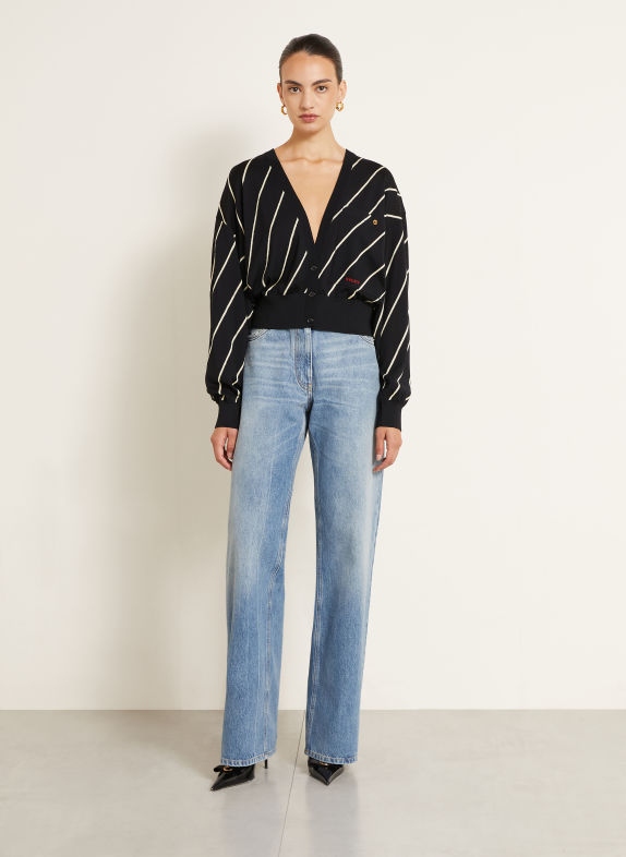 VERSACE Vest ZWART / WIT