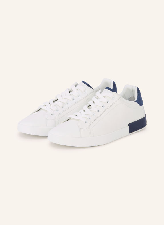 DOLCE & GABBANA Sneaker WEISS / DUNKELBLAU