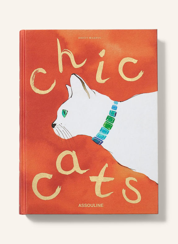 ASSOULINE Book: CHIC CATS ORANGE / GOLD / WHITE