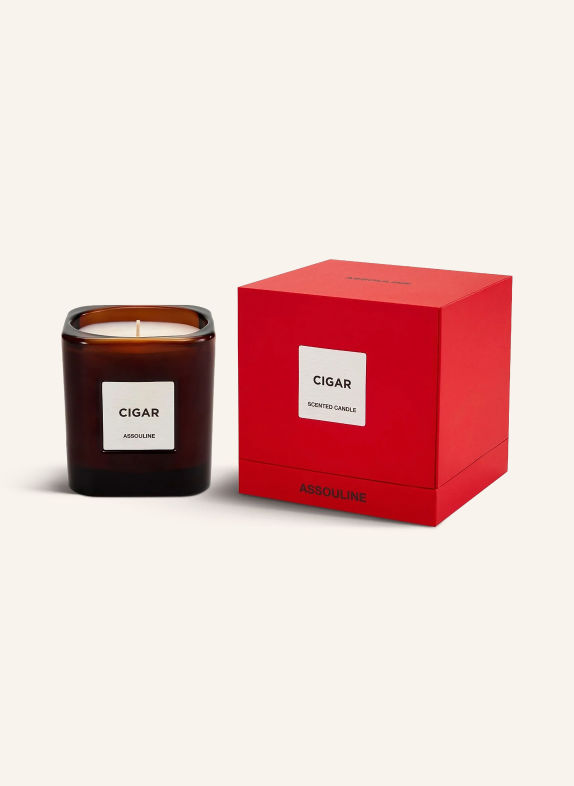 ASSOULINE Scented candle LIBRARY COLLECTION CIGAR BROWN
