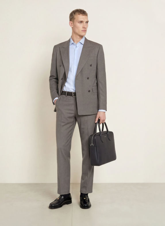 seidensticker Slim-Fit Shirt LIGHT BLUE / WHITE