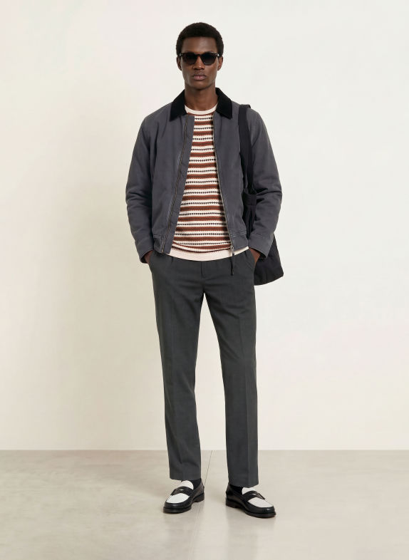 ARMEDANGELS Chino TAAMIR coupe classique BLEU FONCÉ