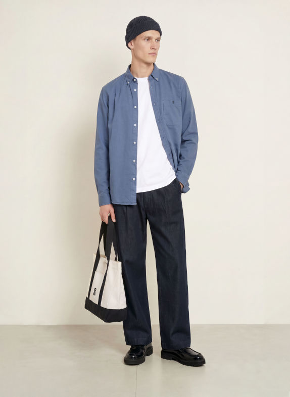 ARMEDANGELS Overhemd met relaxte pasvorm BLAUW