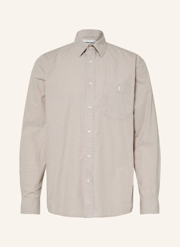 ARMEDANGELS Relaxed-Fit Shirt BEIGE / LIGHT BLUE