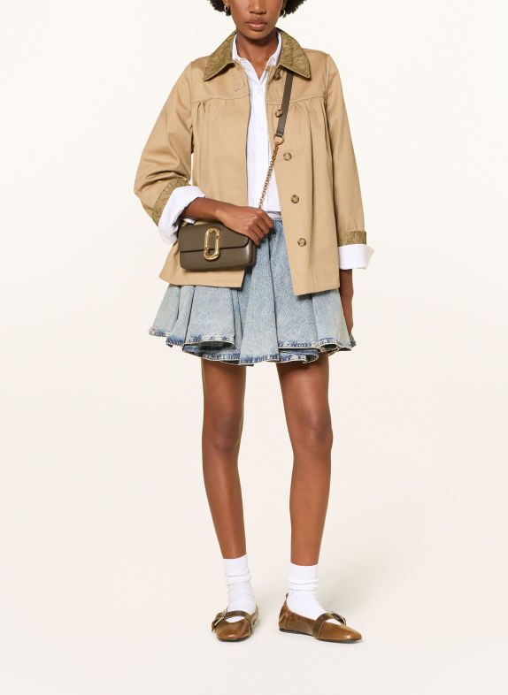 MARC JACOBS THE WALLET ON CHAIN crossbody wallet KHAKI