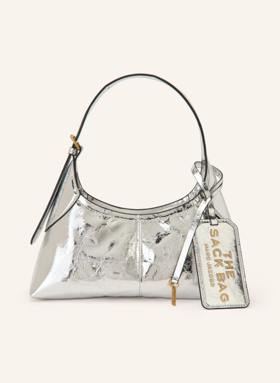 MARC JACOBS Handbag: THE SMALL BELTED SACK BAG SILVER