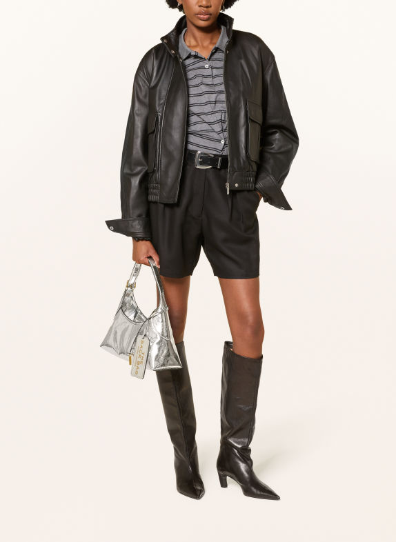 MARC JACOBS Handbag: THE SMALL BELTED SACK BAG SILVER