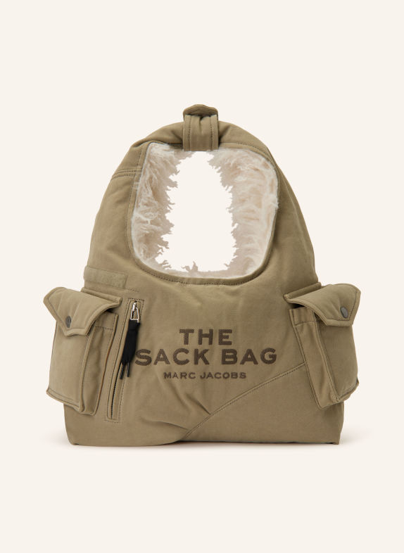 MARC JACOBS Schoudertas THE SACK BAG OLIJF / ZILVER / ZWART