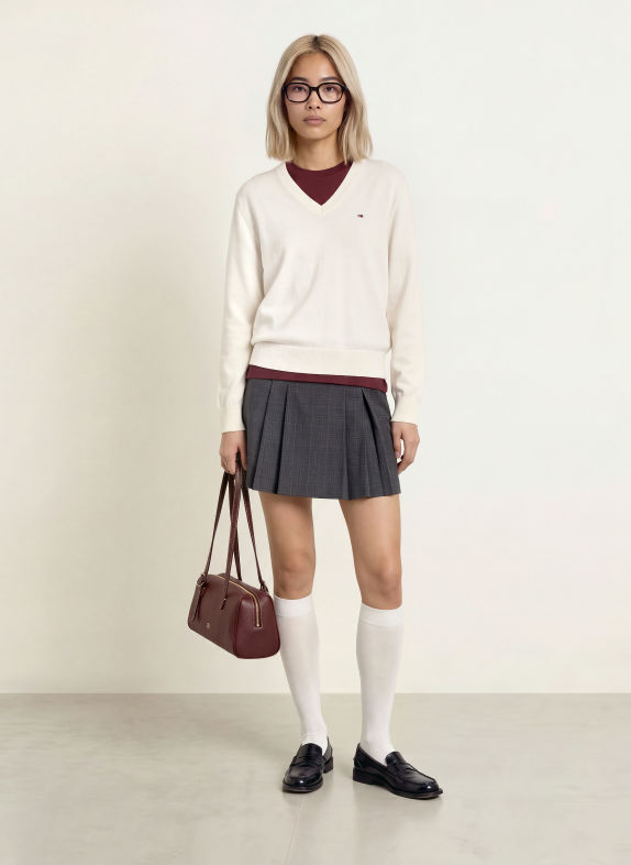 TOMMY JEANS Trui WIT