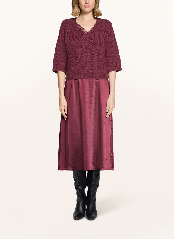 ROBE LÉGÈRE Set: Pullover und Kleid DUNKELROT