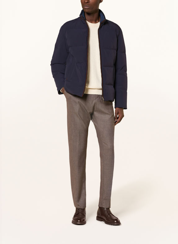 PAUL & SHARK Donsjas TYPHOON DONKERBLAUW / MARRON FONCÉ