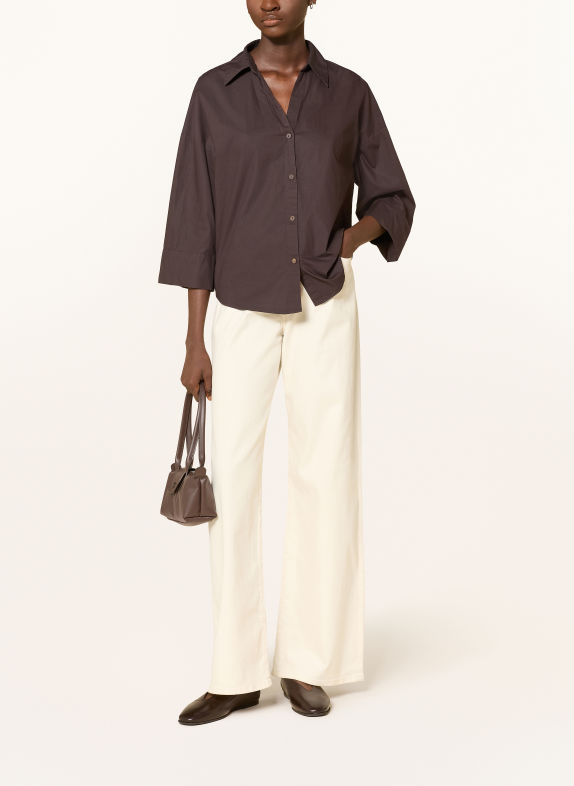 ONLY Blouse with 3/4-length sleeves DARK BROWN