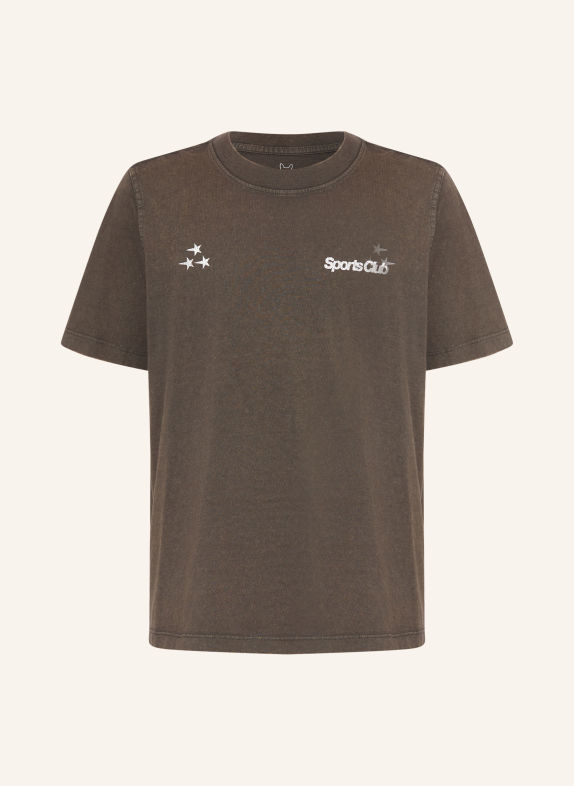 JACK&JONES T-shirt DONKERGRIJS / WIT